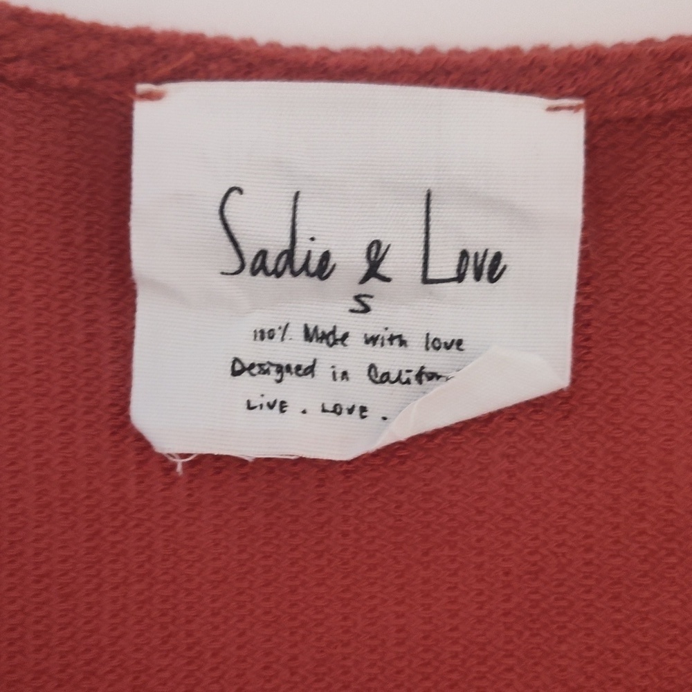 SADIE AND LOVE Button Front Twisted Size Small Rustic Color - Picture 5 of 10